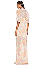 view 4 of 4 The Micheline Maxi Dress in Peach Floral