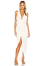 view 1 of 3 The Issa Midi Dress in Eggnog White