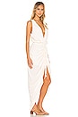 view 2 of 3 The Issa Midi Dress in Eggnog White