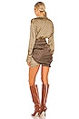 view 3 of 3 The Kamille Mini Dress in Tan & Brown Chain
