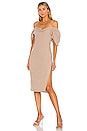 view 1 of 3 ROBE COURTE GEMMA in Mocha Beige