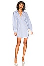 view 1 of 3 Ismene Mini Dress in Blue & White Stripe