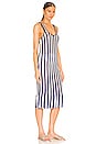 view 3 of 4 Ardal Crochet Midi Dress in Navy & Ivory