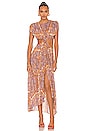 view 1 of 3 Racquel Midi Dress in Aria Multi Paisley