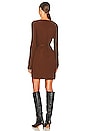 view 7 of 7 Silas Wrap Dress in Sienna Brown