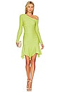 view 4 of 4 Cachet Mini Dress in Chartreuse