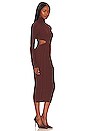 view 2 of 4 Banji Turtleneck Cut Out Midi Dress in Dark Brown