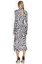 view 3 of 3 Bertine Midi Dress in Black Geo Zebra
