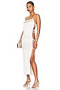view 1 of 4 Anor High Shine Tie Midi Dress in Creme
