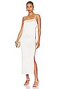 view 2 of 4 Anor High Shine Tie Midi Dress in Creme