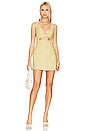 view 1 of 3 Stretch Linen Mini Dress in Linen Beige