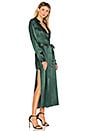 view 2 of 3 The Long Sleeve Shirt Dress in Emerald