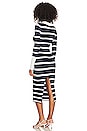 view 3 of 3 Arlie Striped Midi Knit Dress in Navy & White