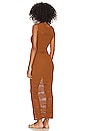 view 3 of 3 Yelina Open Stitch Midi Dress in Rust