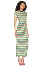 view 2 of 3 Besim Striped Midi Knit Dress in Green Multi Stripe