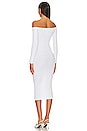 view 3 of 3 x Marianna Tucci Knit Bustier Dress in White