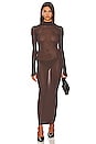 view 1 of 4 by Marianna Reyes Maxi Knit Dress in Dark Chocolate