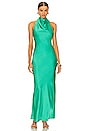 view 1 of 3 x Marianna Elvira Gown in Kelly Green