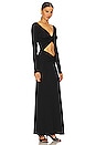 view 2 of 3 Ava Ruched Maxi Dress in Black