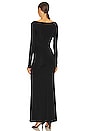 view 3 of 3 Ava Ruched Maxi Dress in Black