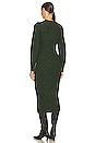 view 3 of 3 Leda Midi Dress in Army Green