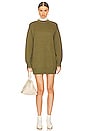 view 1 of 3 Manal Sweater Dress in Army Green