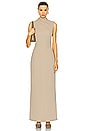 view 1 of 5 by Marianna Ciana Maxi Dress in Beige