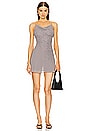 view 1 of 5 by Marianna Chrystia Mini Dress in Charcoal Gray