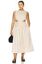 view 2 of 4 by Marianna Natalina Midi Dress in Light Beige