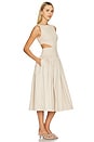 view 3 of 4 by Marianna Natalina Midi Dress in Light Beige