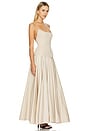view 3 of 4 by Marianna Laure Maxi Dress in Light Beige