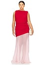 view 2 of 4 by Marianna Enoa Midi Dress in Red & Light Pink