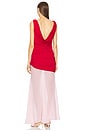 view 4 of 4 by Marianna Enoa Midi Dress in Red & Light Pink