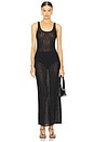 view 1 of 8 by Marianna Lia Midi Dress in Black