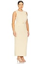 view 4 of 7 by Marianna Eleanor Midi Dress in Butter Yellow