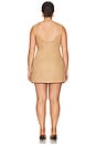 view 6 of 6 by Marianna Ashleigh Stretch Cotton Cargo Mini Dress in Camel