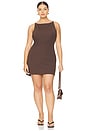 view 2 of 6 by Marianna Cyra Mini Dress in Chocolate Brown