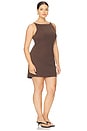 view 4 of 6 by Marianna Cyra Mini Dress in Chocolate Brown