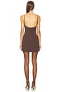 view 5 of 6 by Marianna Cyra Mini Dress in Chocolate Brown