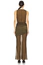 view 5 of 6 by Marianna Marin Midi Dress in Olive Green