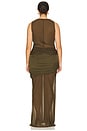 view 6 of 6 by Marianna Marin Midi Dress in Olive Green