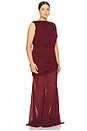 view 6 of 8 by Marianna Enoa Midi Dress in Maroon