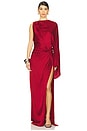 view 1 of 8 by Marianna Cassia Gown in Oxblood