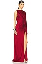 view 3 of 8 by Marianna Cassia Gown in Oxblood