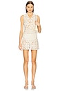 view 1 of 3 by Marianna Shay Mini Dress in Beige