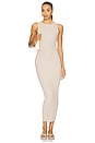 view 1 of 7 by Marianna Vespera Midi Dress in White & Beige