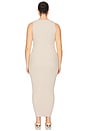 view 6 of 7 by Marianna Vespera Midi Dress in White & Beige