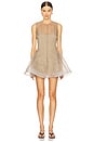 view 1 of 3 by Marianna Blaire Mini Dress in Taupe