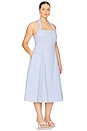 view 4 of 7 by Marianna Skye Midi Dress in Blue Stripe