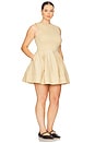 view 4 of 6 by Marianna Rini Mini Dress in Light Beige